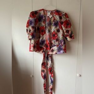 Beautiful wrap blouse Size L